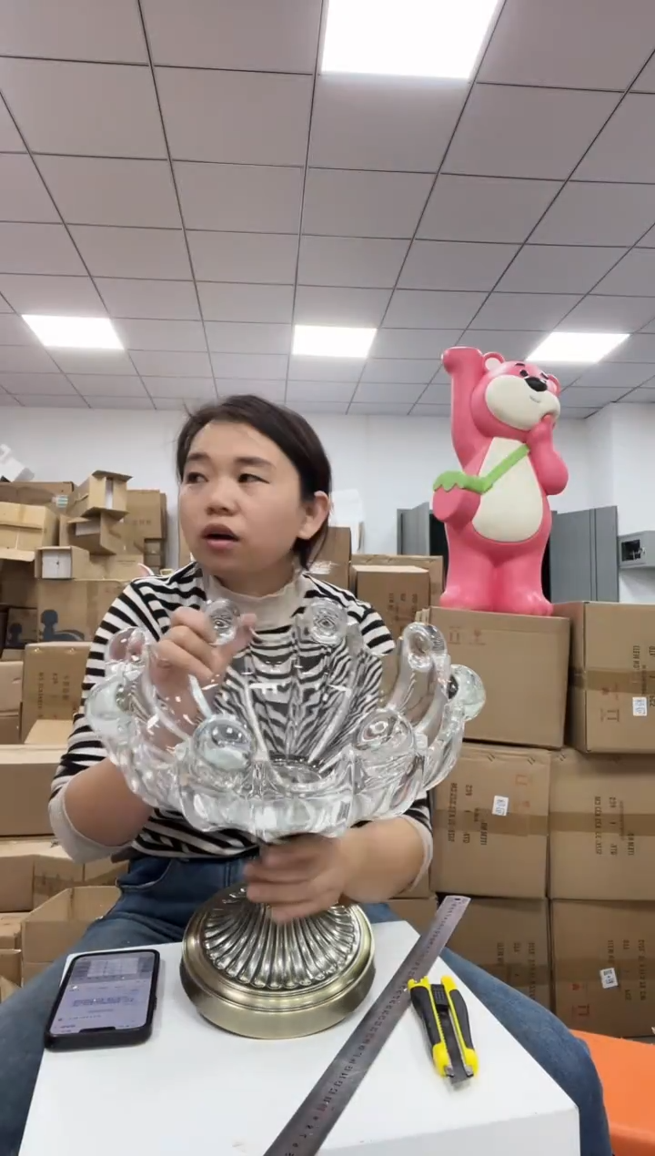 树脂32厘米凤珠单层果盘