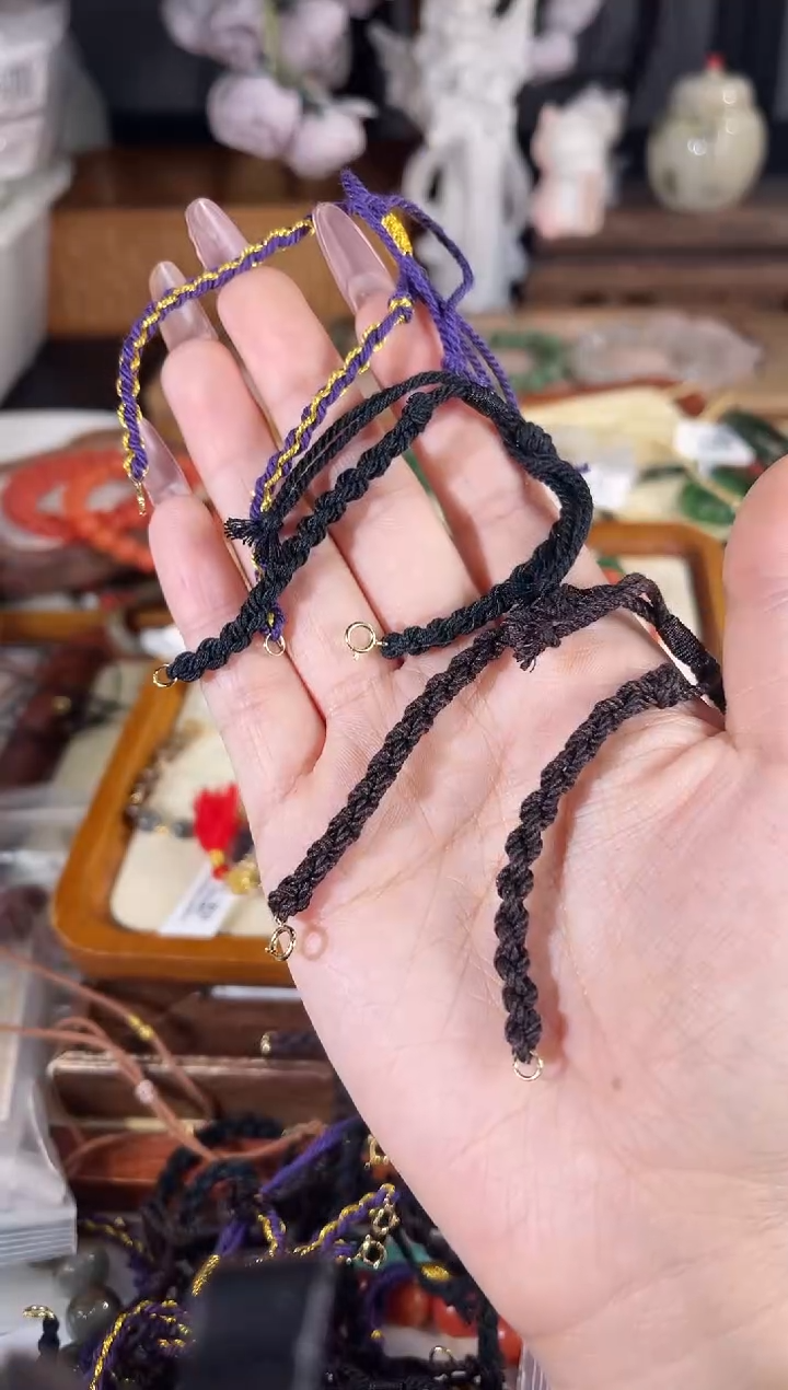 银S925镶嵌手链和田玉多样性发其一孤品默认微瑕