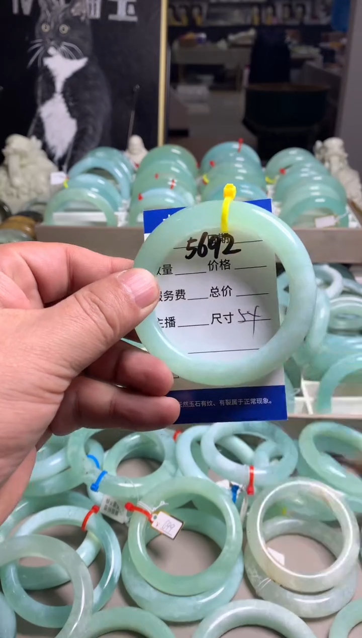 【闪购商品】蛇纹石玉手镯未镶嵌5692