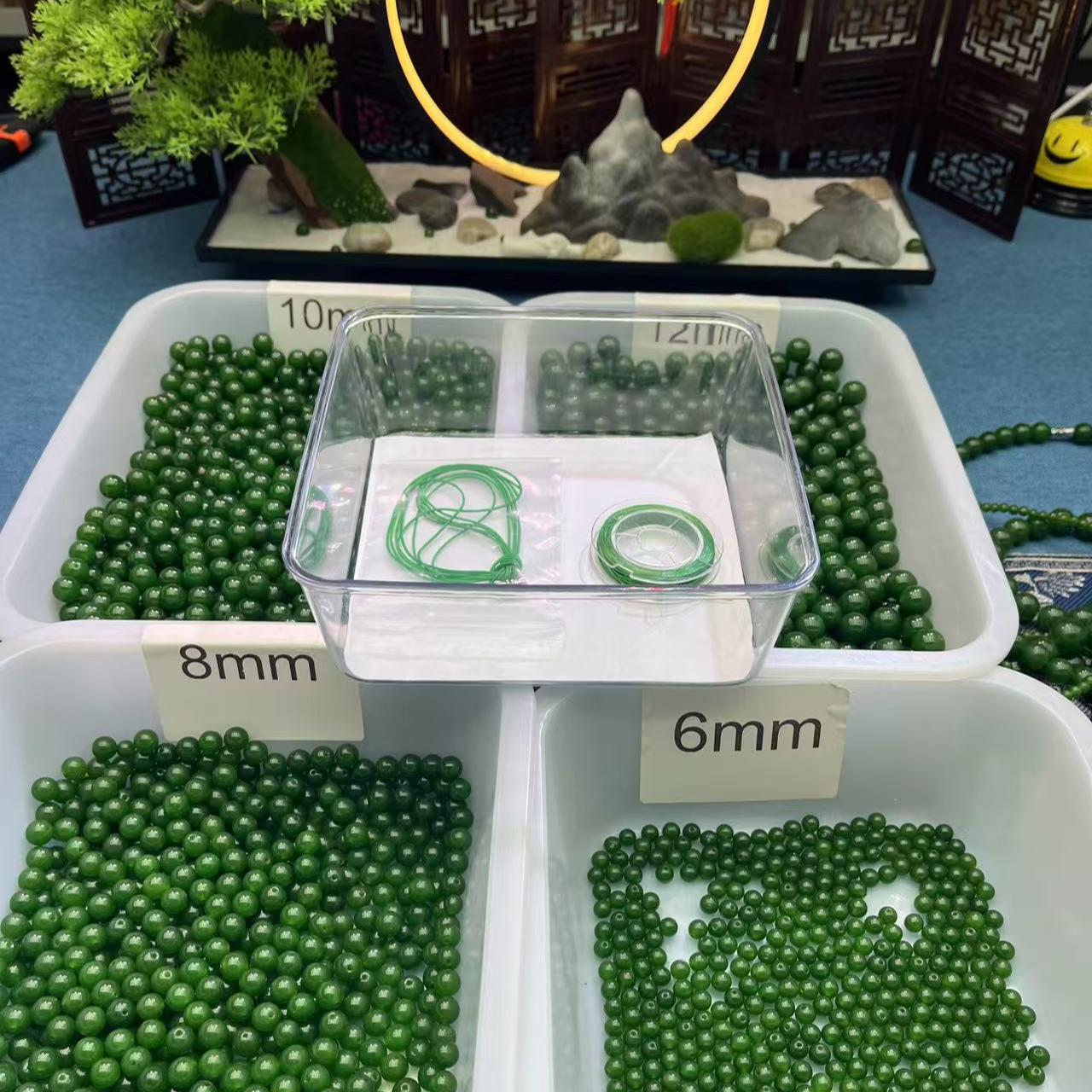 【菠菜色】创意手工原创diy散珠手工编织款