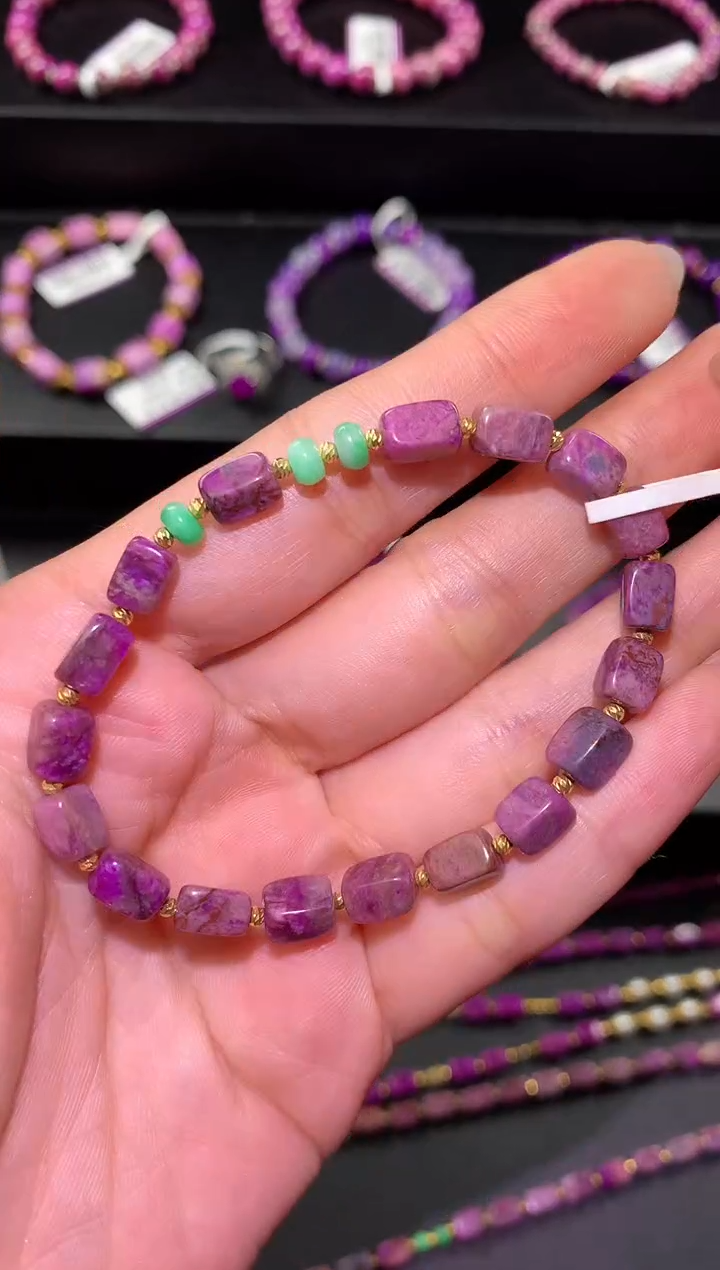 【闪购商品】苏纪石（舒俱来）.18K金镶嵌舒俱来手串