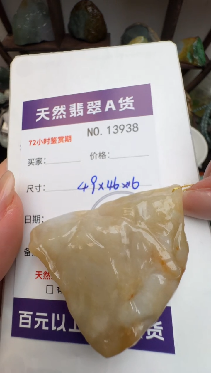 【闪购商品】翡翠颈饰未镶嵌原石13938