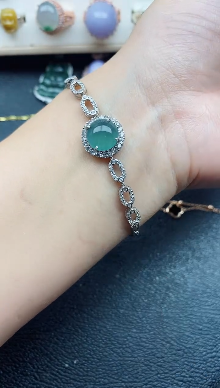 【闪购商品】翡翠戒指银S925镶嵌11111