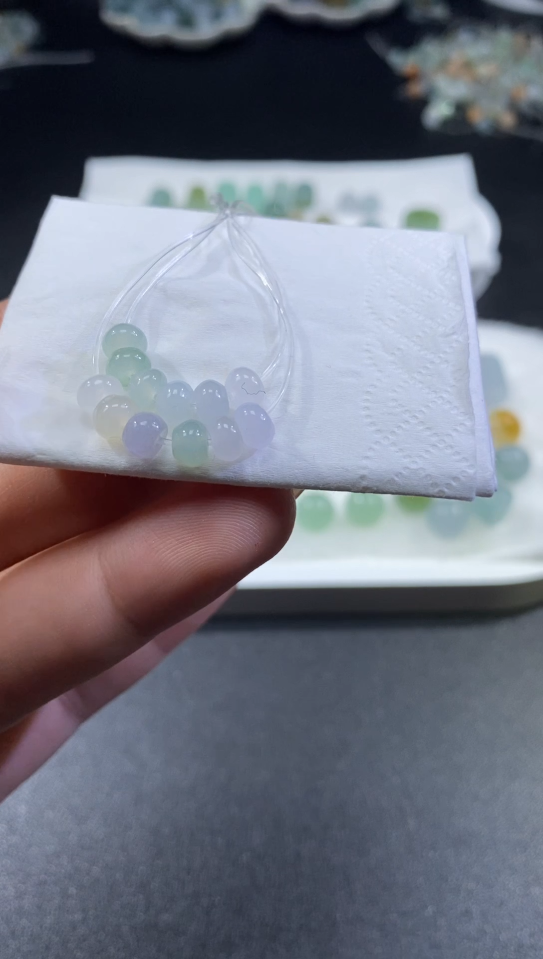 【闪购商品】翡翠颈饰未镶嵌翡翠净货珠串