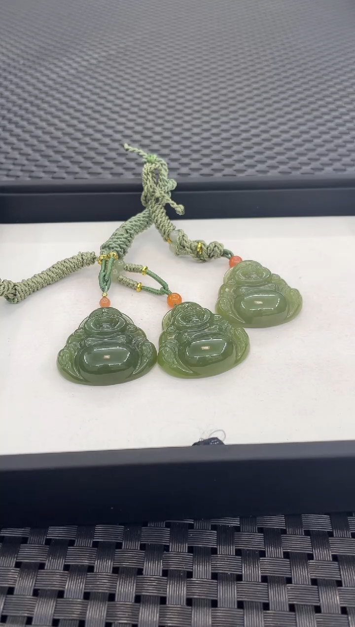 颈饰未镶嵌和田玉佛公（多样性发一件）PP156