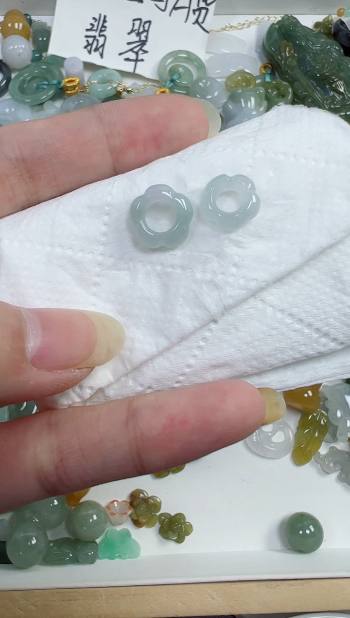 翡翠裸石108号链接，A货翡翠