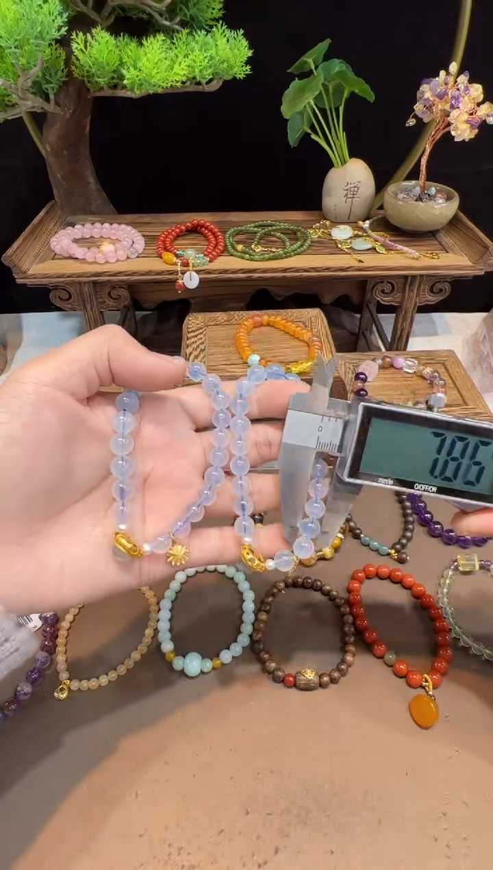 【闪购商品】海蓝宝石手链未镶嵌@@手饰