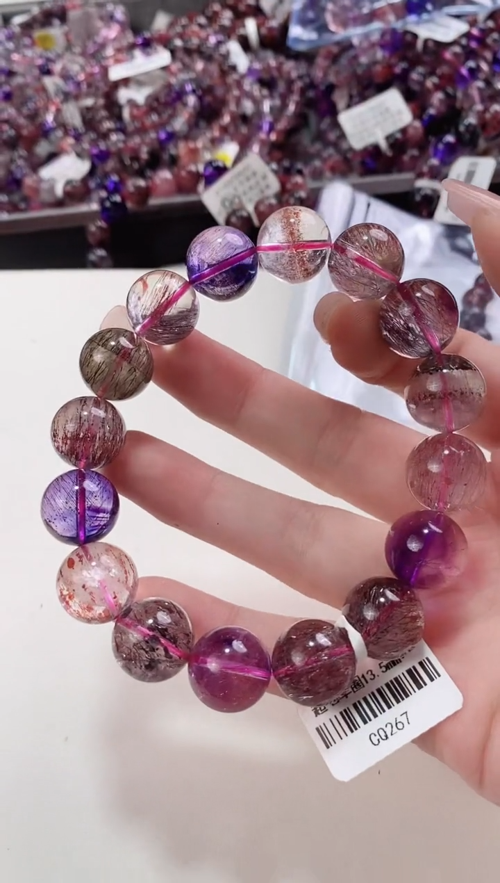 【闪购商品】水晶手串未镶嵌13.5mm多样性发货发其一