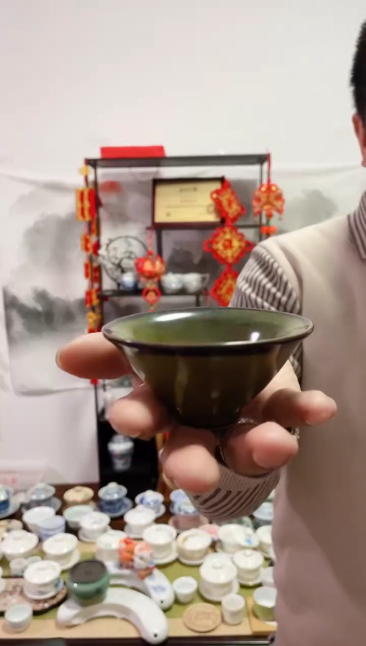 【闪购商品】【瓷心匠物】直播间福利专款茶叶墨斗笠杯