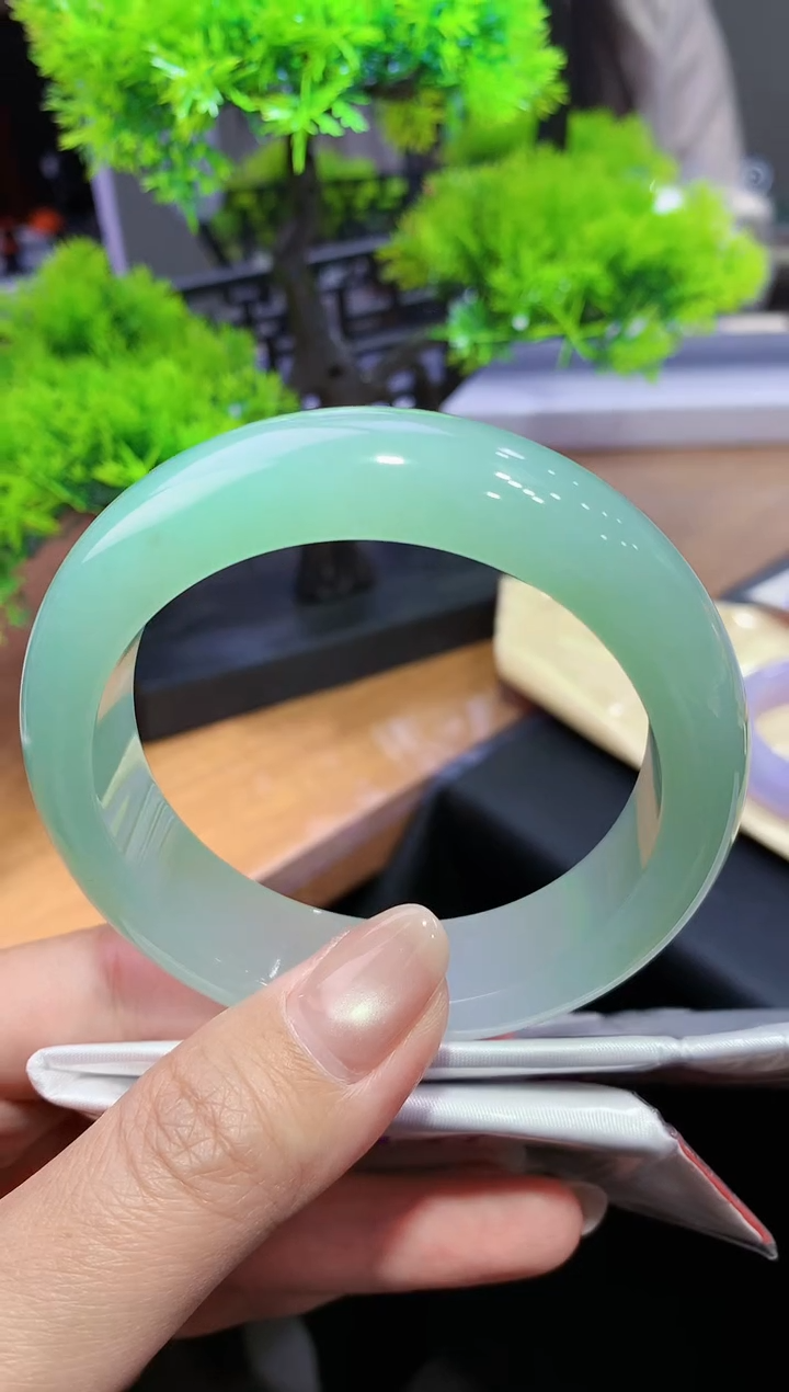 未镶嵌手镯翡翠k3天然A货缅甸翡翠58.5总价15.8万定金2万