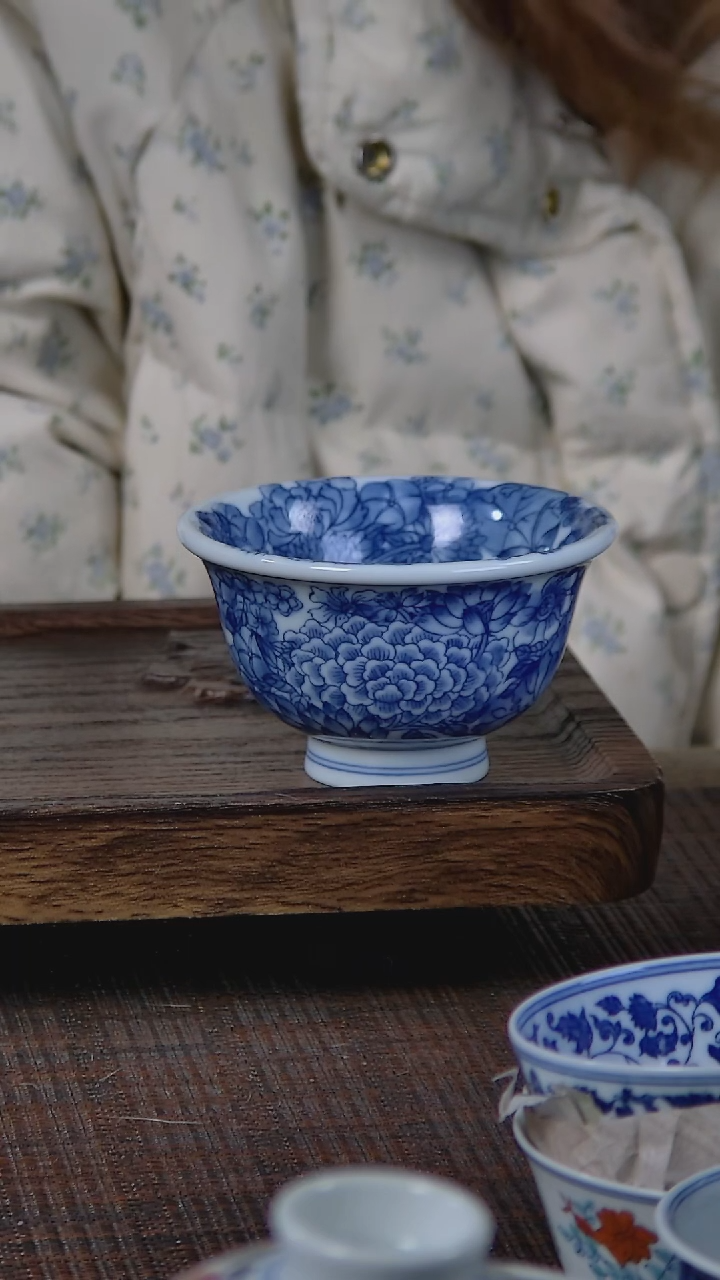 【闪购商品】折葵非器手工手绘满工万花压手杯