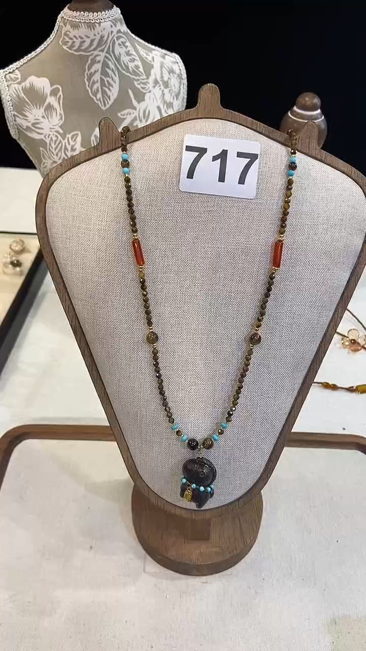 项链钛钢淡水珍珠717