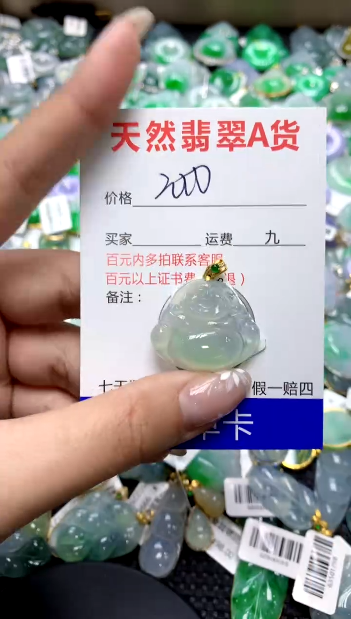 【闪购商品】翡翠颈饰18K金镶嵌1111111111111