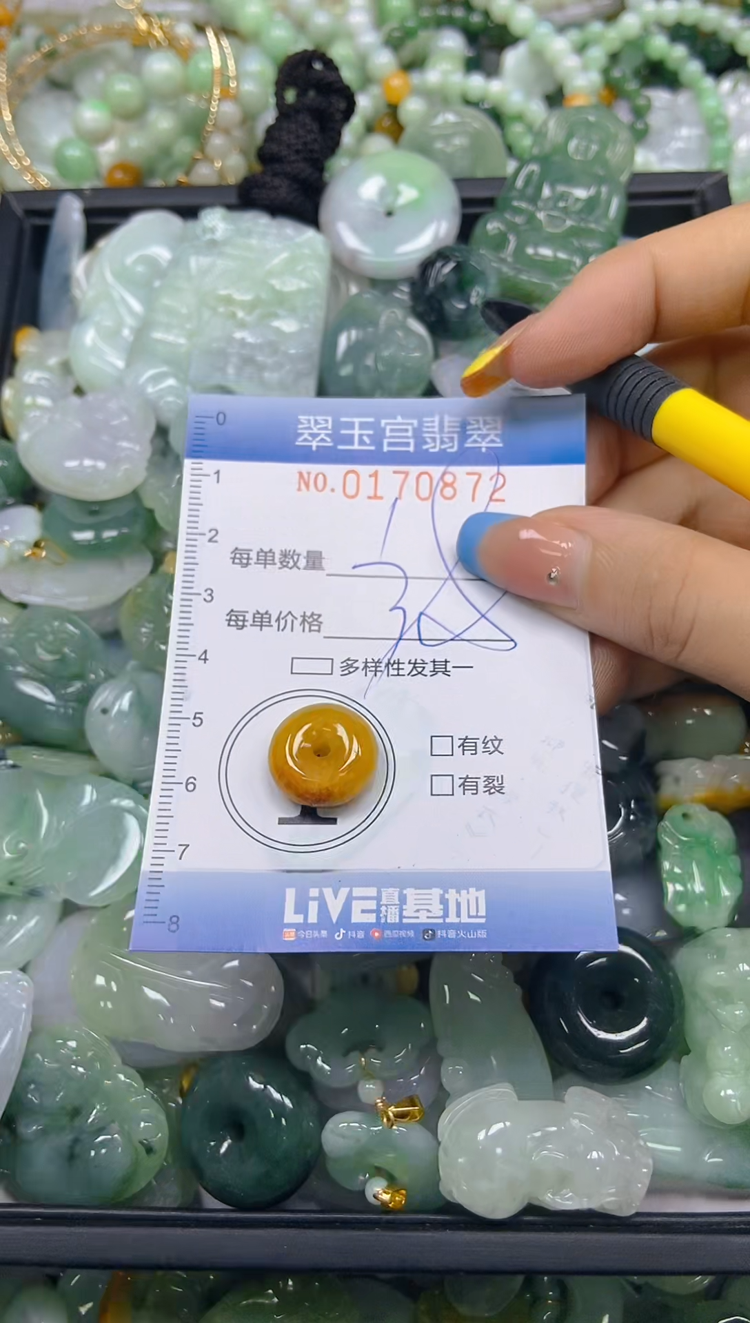 翡翠未镶嵌颈饰闪购0170872