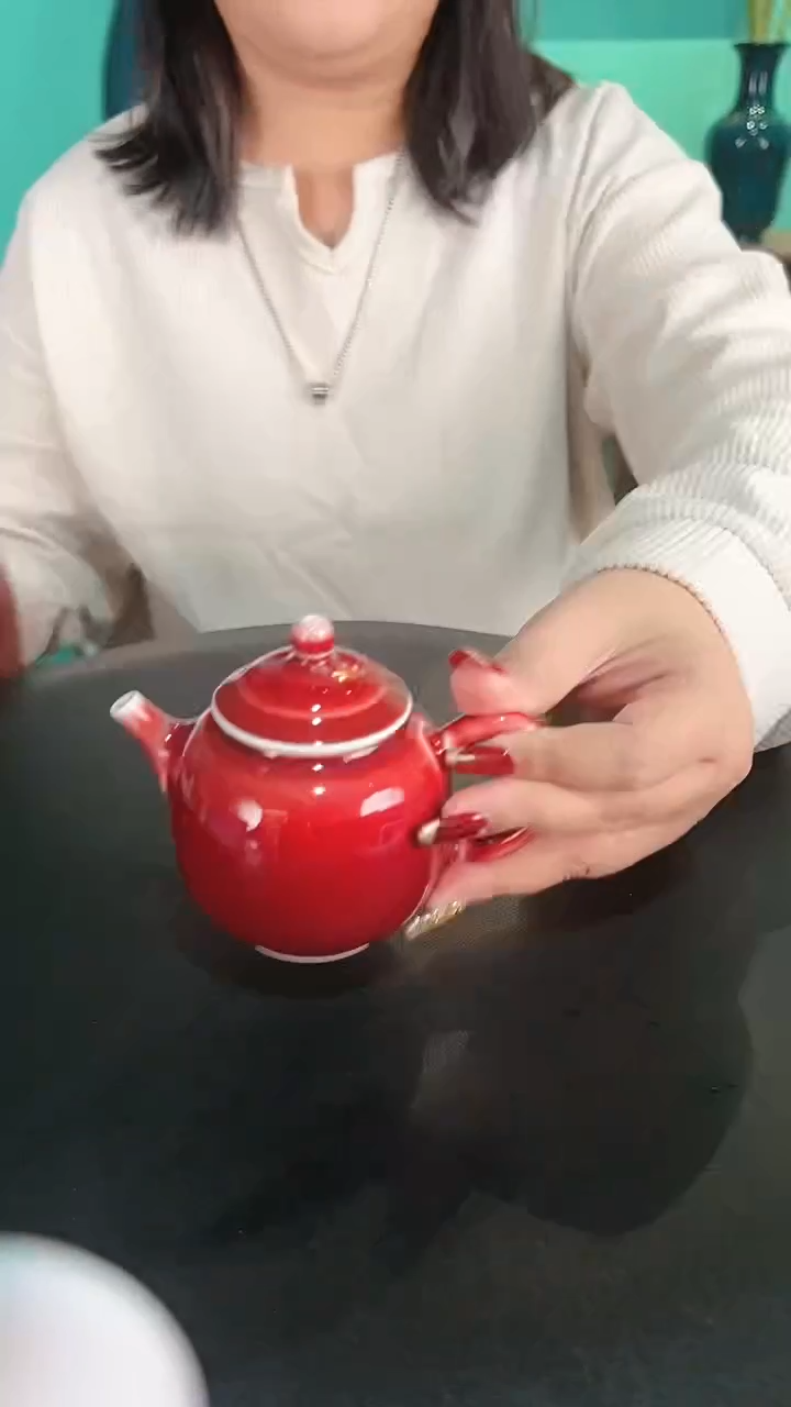 【闪购商品】杯一品德窑单色釉郎红壶