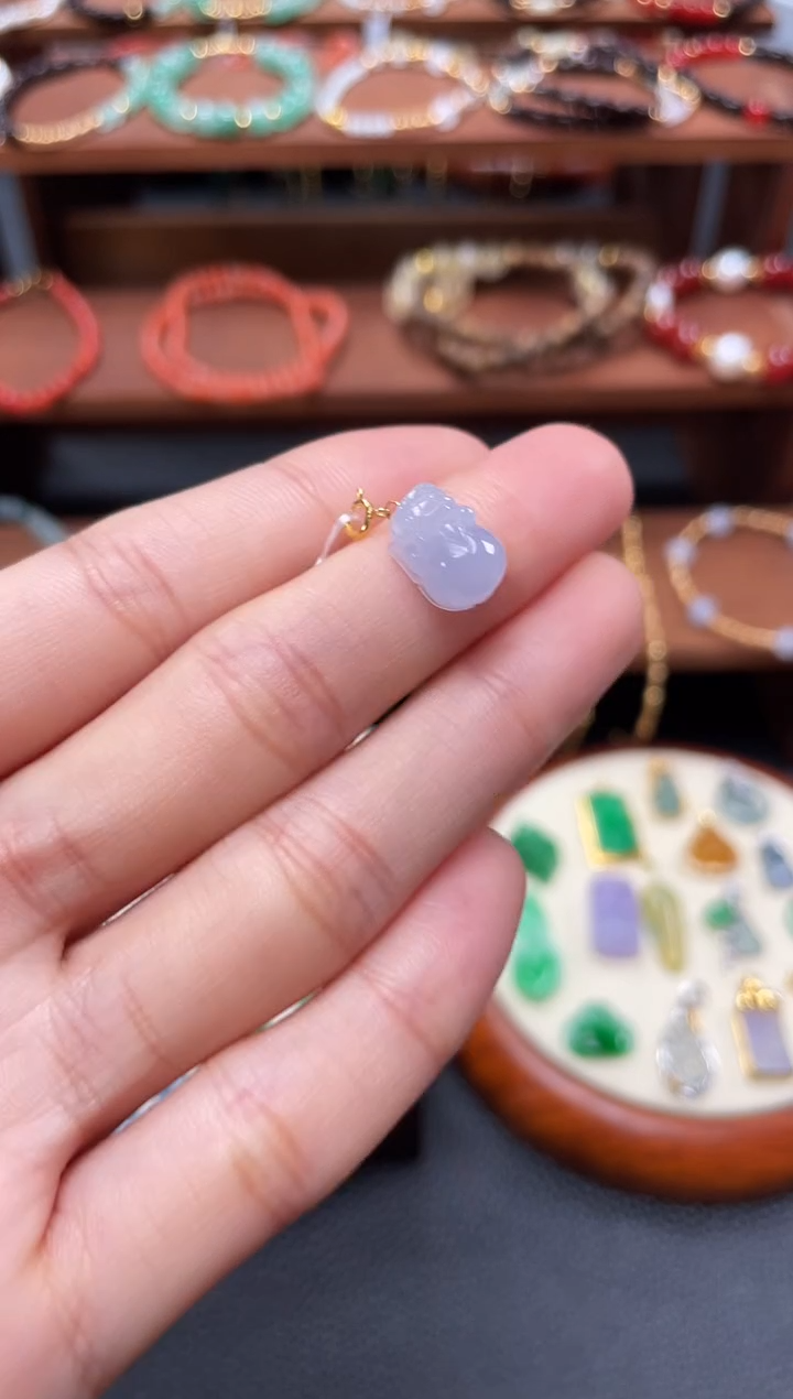 【闪购商品】翡翠吊坠(不含链)18K金镶嵌 一个  JK631