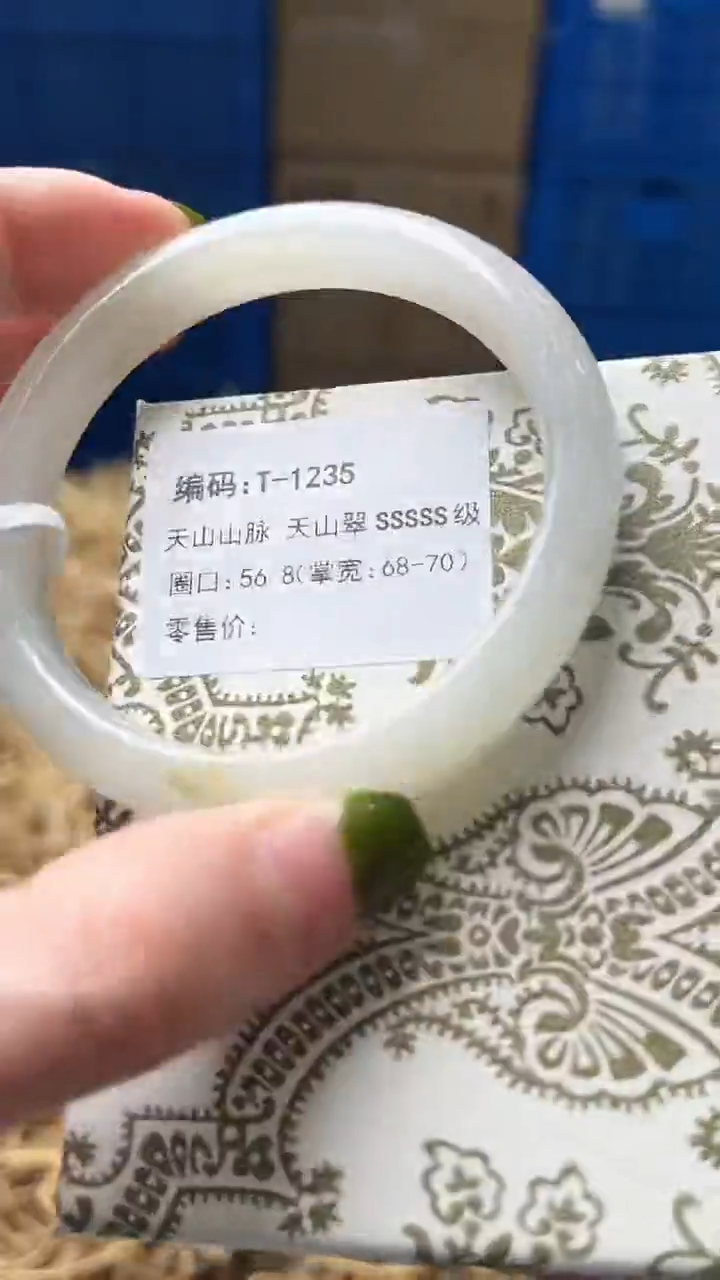 未镶嵌手镯石英质玉T1235