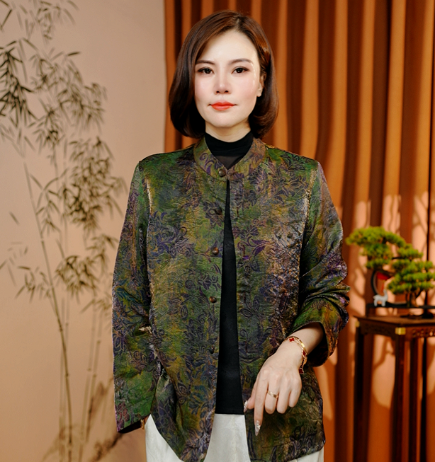 【玉华】2025新款早秋新中式时尚气质款外套639A