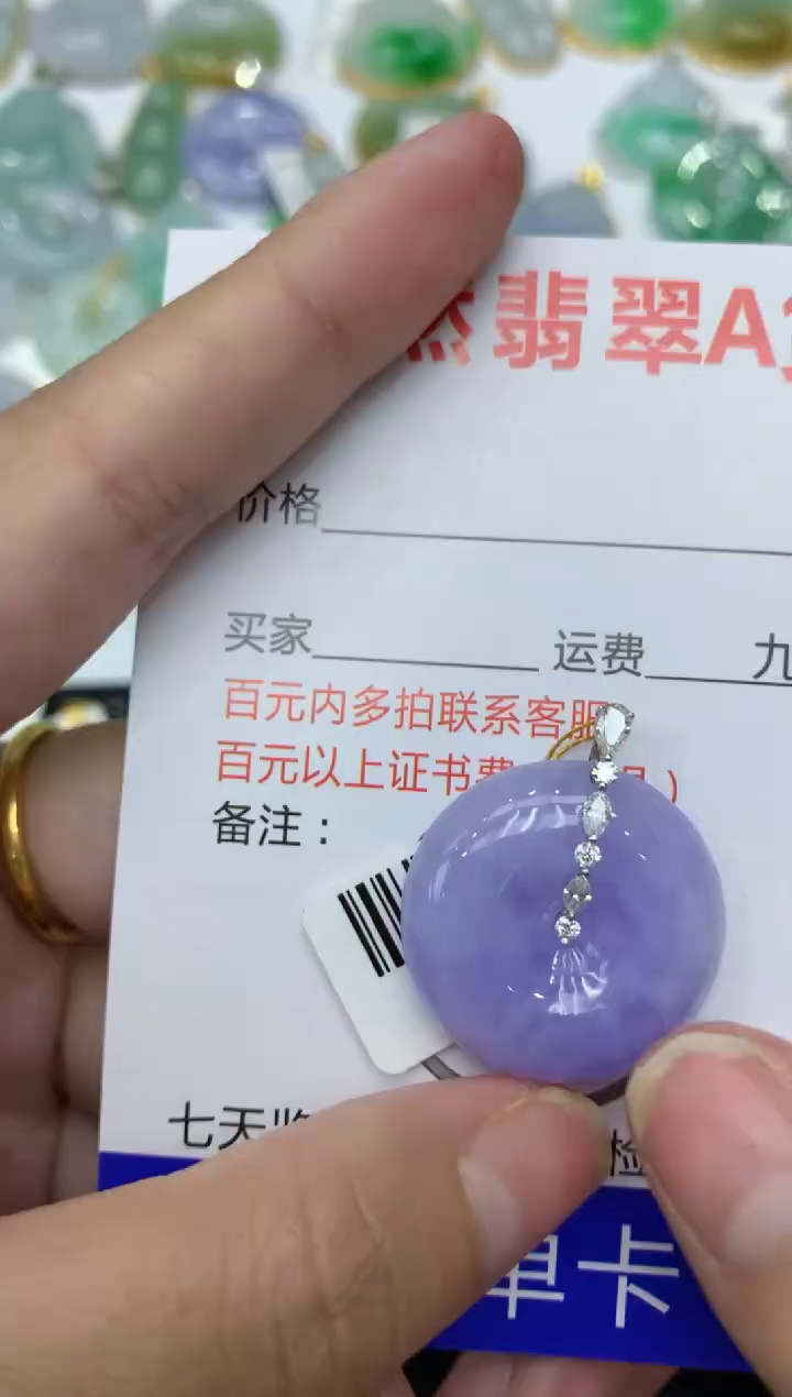 【闪购商品】翡翠颈饰18K金镶嵌111111111