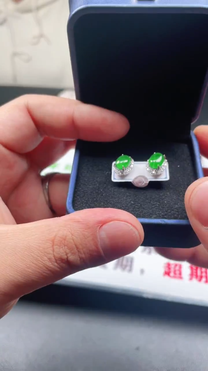 未镶嵌翡翠耳饰首饰