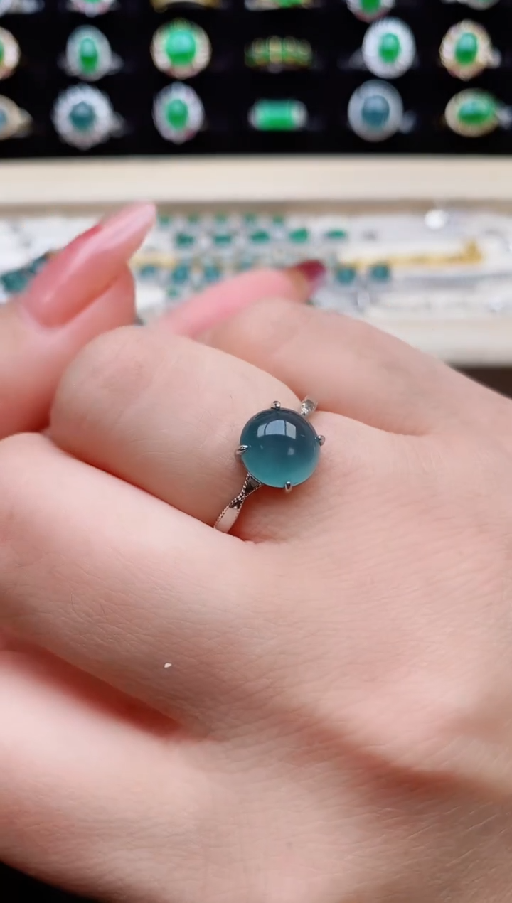 【闪购商品】翡翠戒指银S925镶嵌50805850