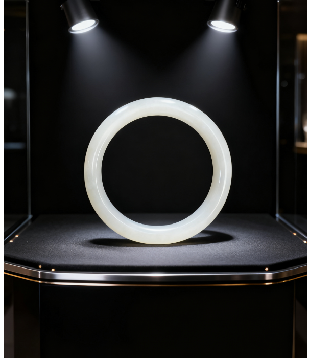 祥生玉矿蓝田玉特级料山流水暖玉精美手镯多样性发其一-222