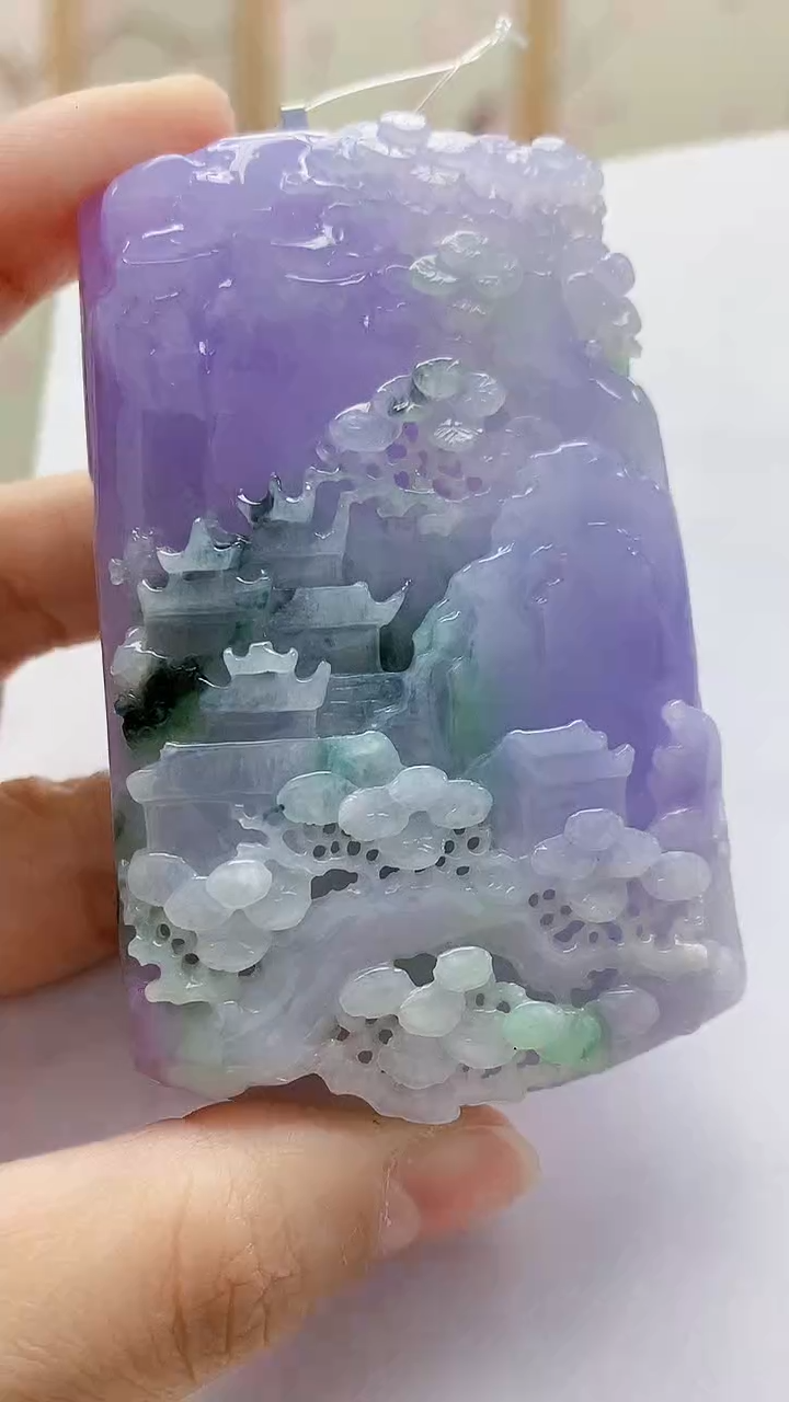 未镶嵌定制翡翠4688lr-毛货挂件98