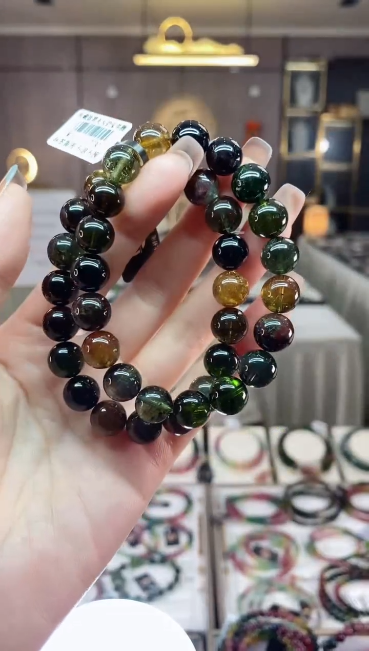【闪购商品】碧玺单圈手串10mm+未镶嵌多样性发货一条dan