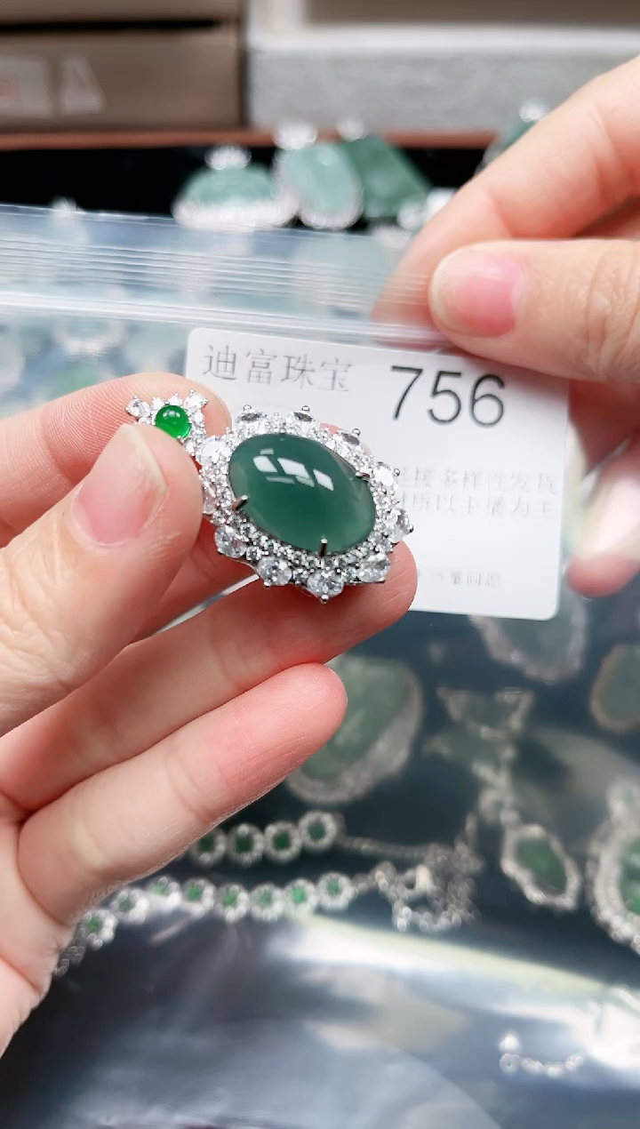 【闪购商品】翡翠颈饰未镶嵌赠皮绳756