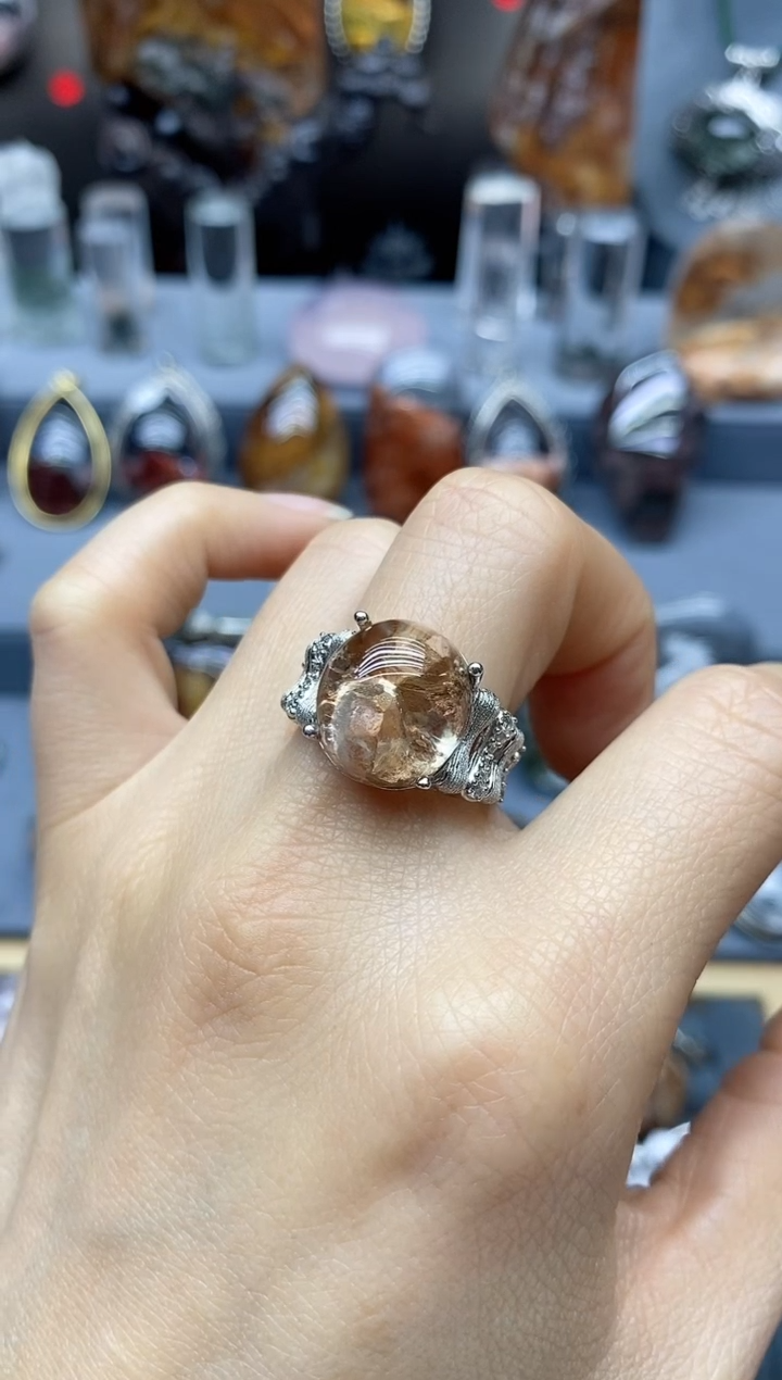 【闪购商品】水晶戒指银S925镶嵌水晶水晶