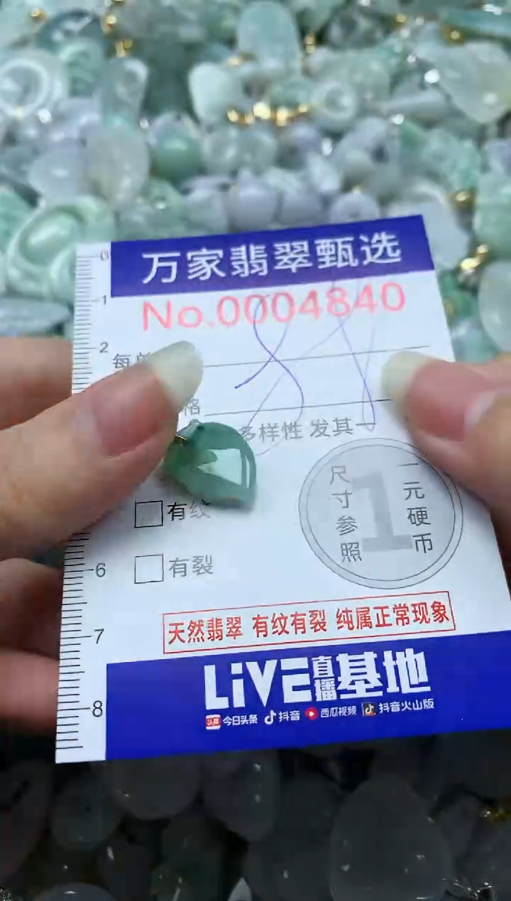 吊坠(不含链)未镶嵌翡翠4840