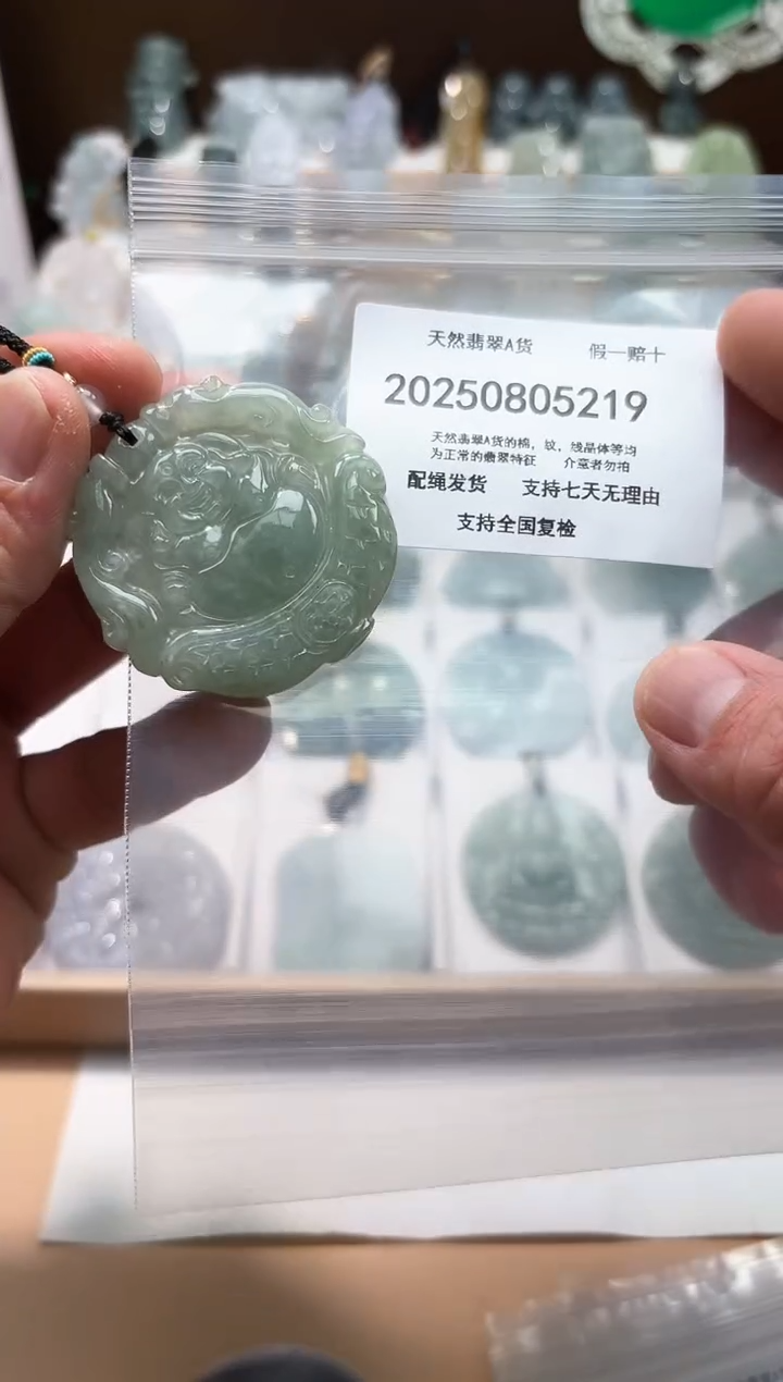 颈饰未镶嵌翡翠天然A货翡翠20250824