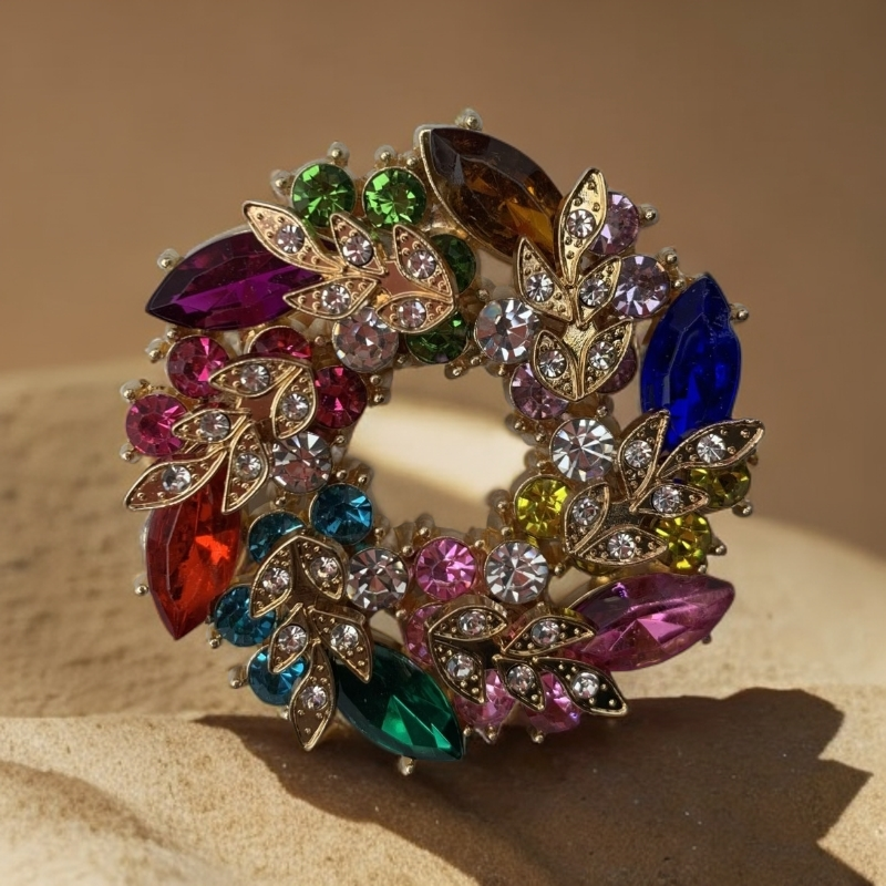    4528紫荆花胸针--收藏级轻奢时尚设计首饰送礼盒