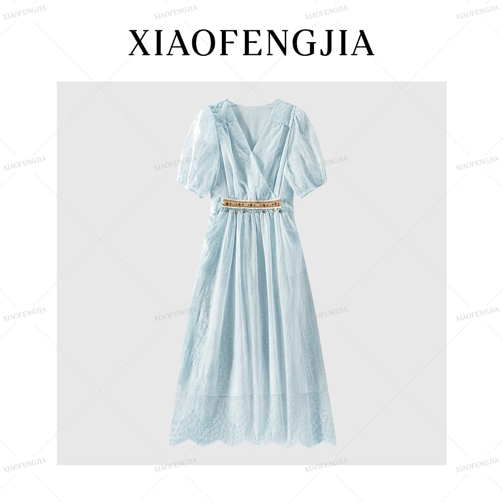 2025夏季新款【四季青小封家轻奢】蕾丝轻奢时尚法式优雅气质6629