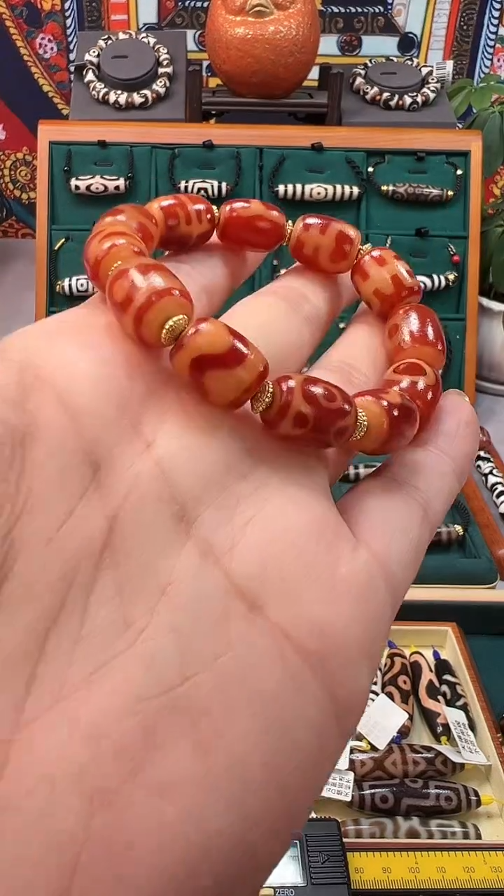 玛瑙/玉髓（覆膜）颈饰合金25.（微瑕）