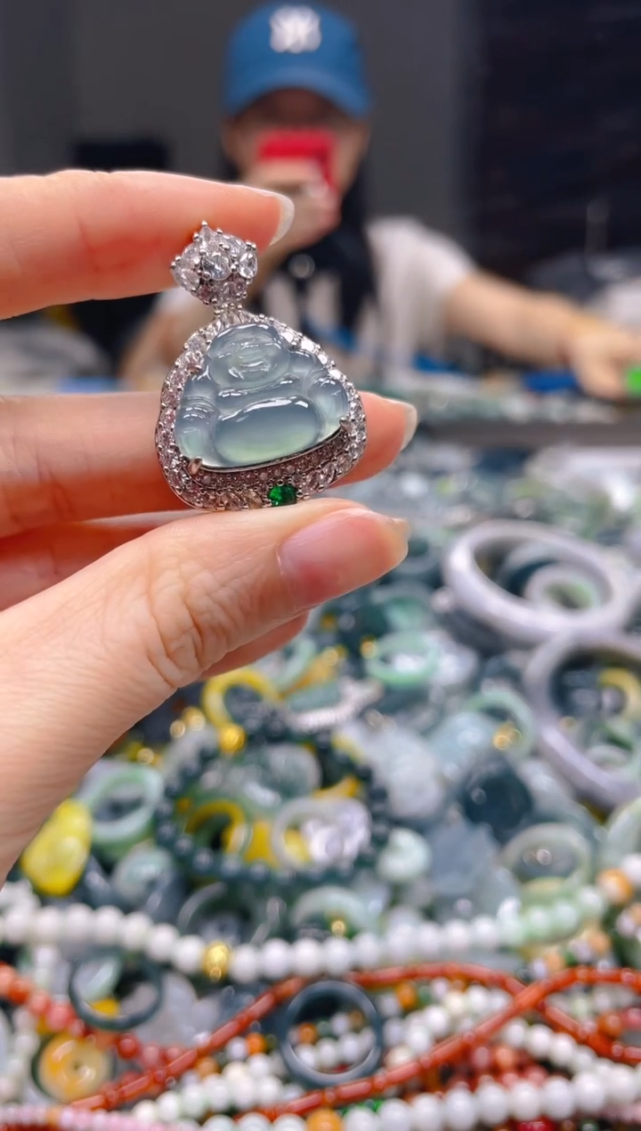 翡翠未镶嵌颈饰/G/翡翠A货一图一物