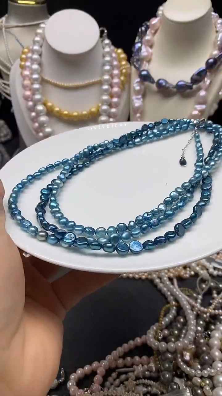 颈饰未镶嵌淡水珍珠多人