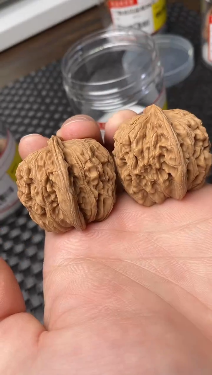 把件文玩核桃微修红皮四座楼38-39尺随机发