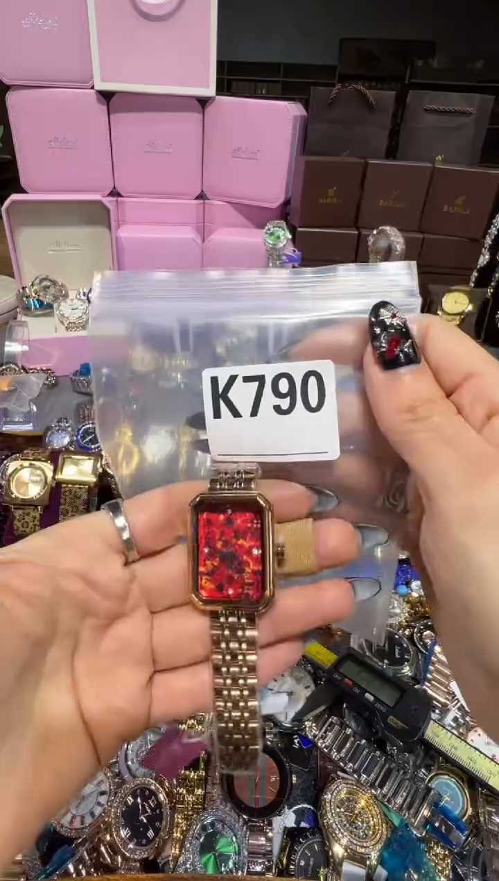 石英机芯不锈钢不锈钢直播定闪专用