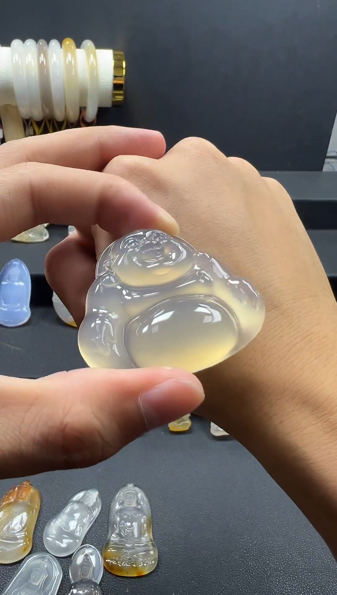 玛瑙/玉髓颈饰未镶嵌天然珠宝 一物一证
