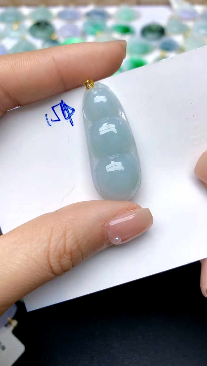 【闪购商品】翡翠颈饰18K金镶嵌154天然A货翡翠