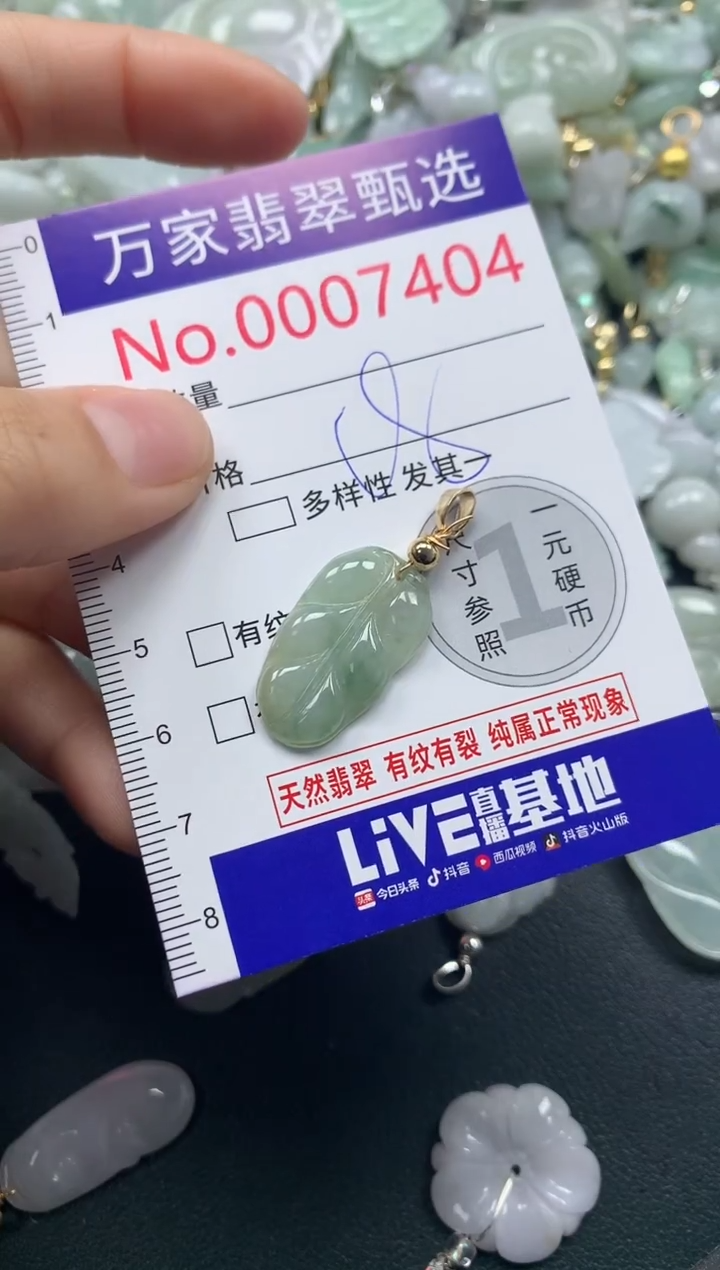 吊坠(不含链)未镶嵌翡翠7404