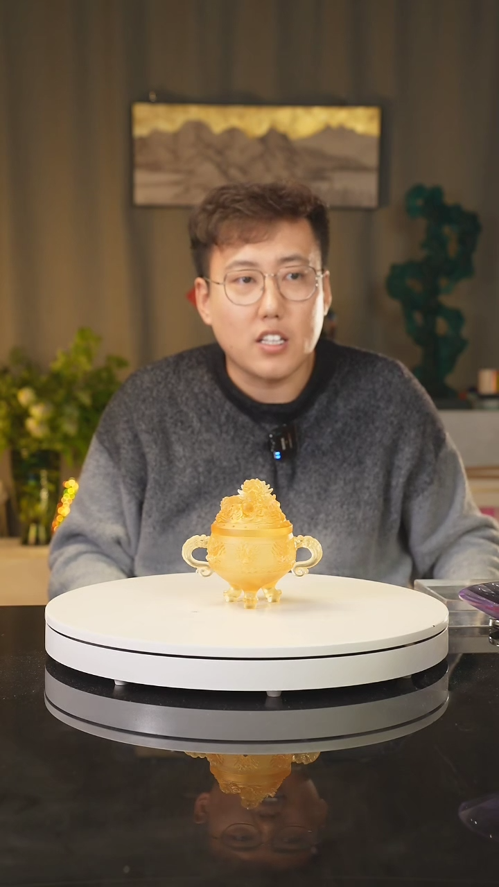 【闪购商品】雅致水晶陶瓷瓷片艺术摆件礼品