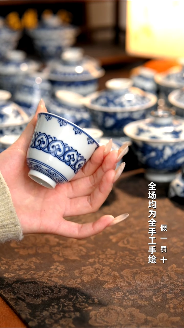 景德镇纯手工柴窑茶具
