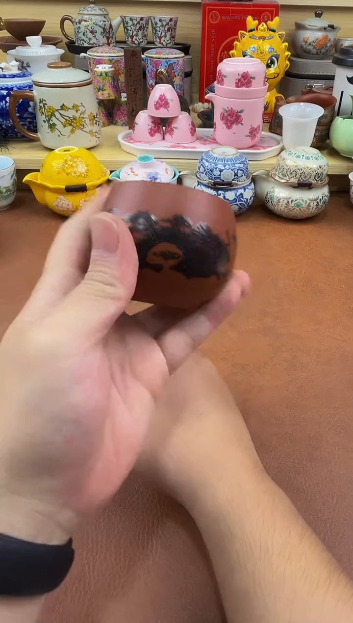 陶瓷茶具摆件旅行套组