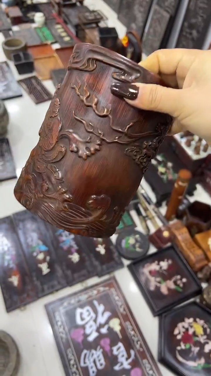 沐头淘摆件木雕件