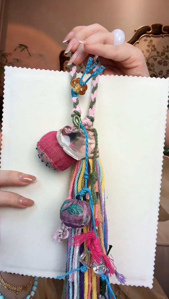 【闪购商品】水晶车挂未镶嵌09白水晶如意锁车挂