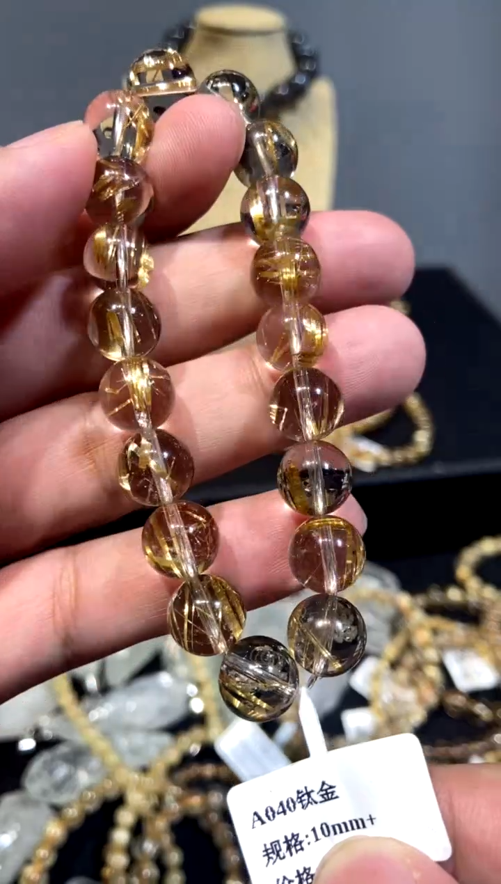 755-未镶嵌水晶AA40钛金 10mm+