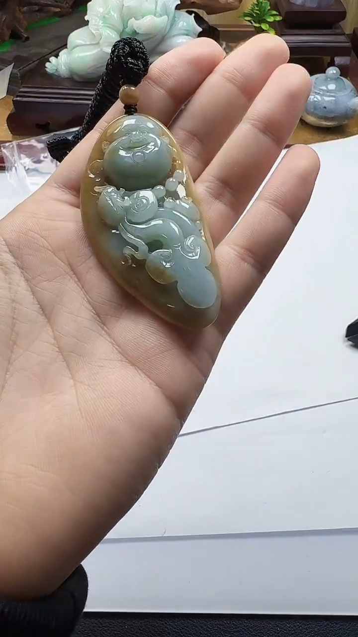 吊坠(不含链)未镶嵌翡翠1