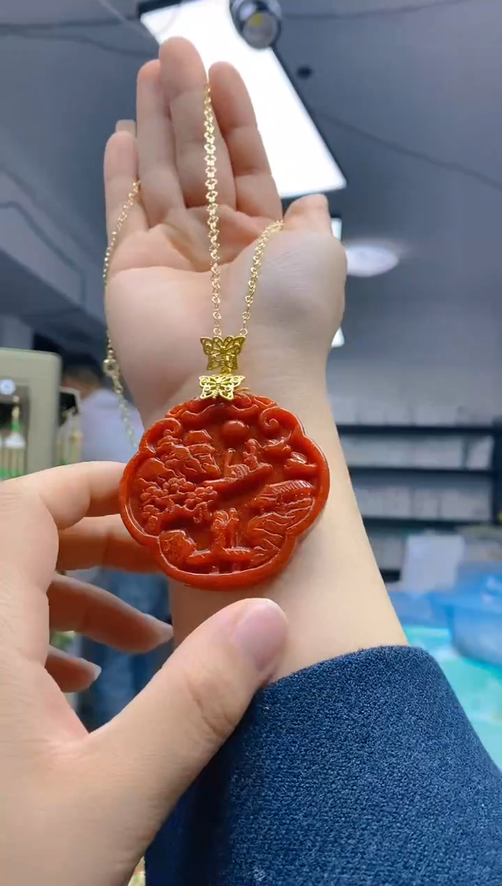 【闪购商品】翡翠耳饰合金230翡翠锁骨链